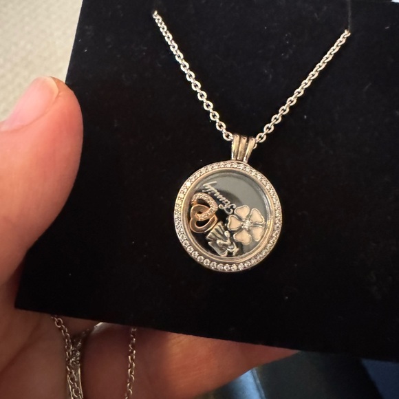 🎉QUICK SALE🎉Pandora Silver Locket Charms Necklace - Picture 10 of 11